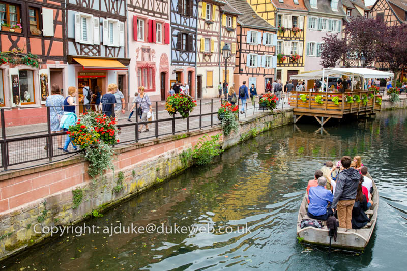 half-timbered houses in "little Venice", Colmar, Alsace, France