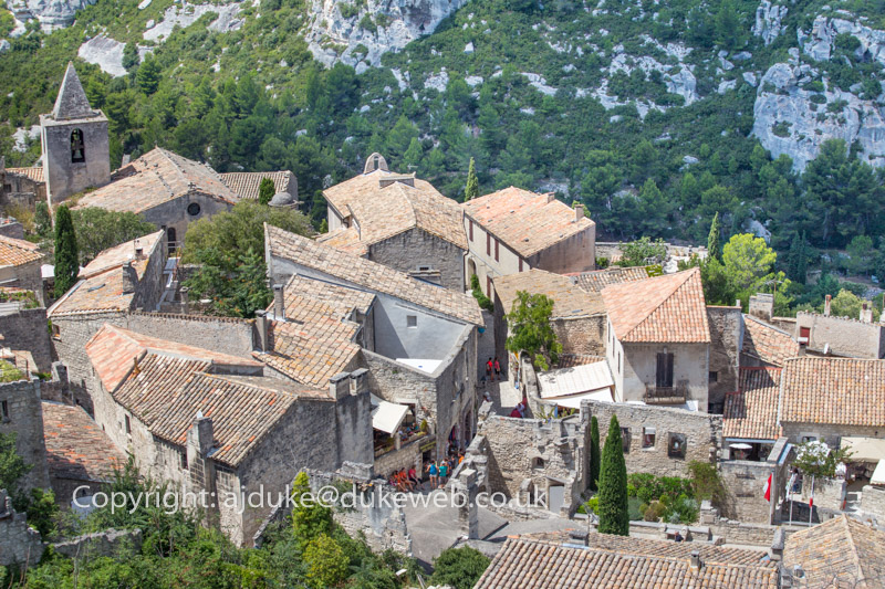 stock Pretty hilltop village of Les Baux de Provence, Provence, France
