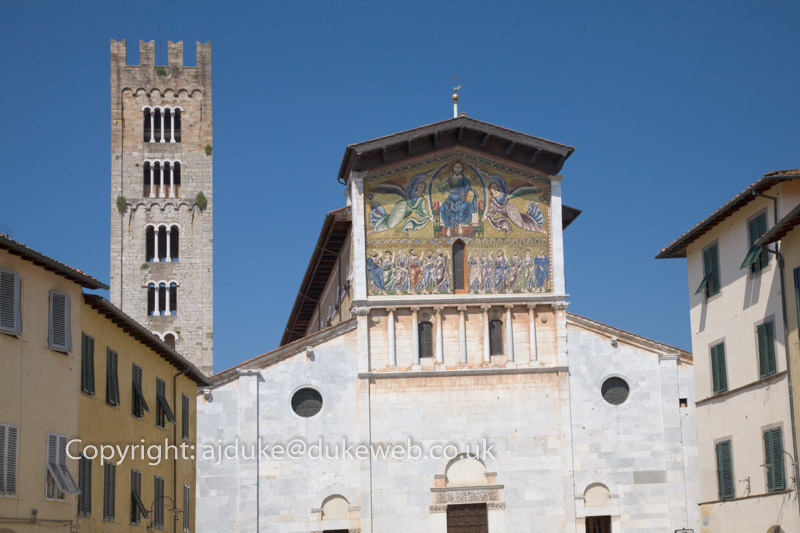 Basilica di San Frediano with Byzantine mosaic, Lucca, Tuscany, Italy